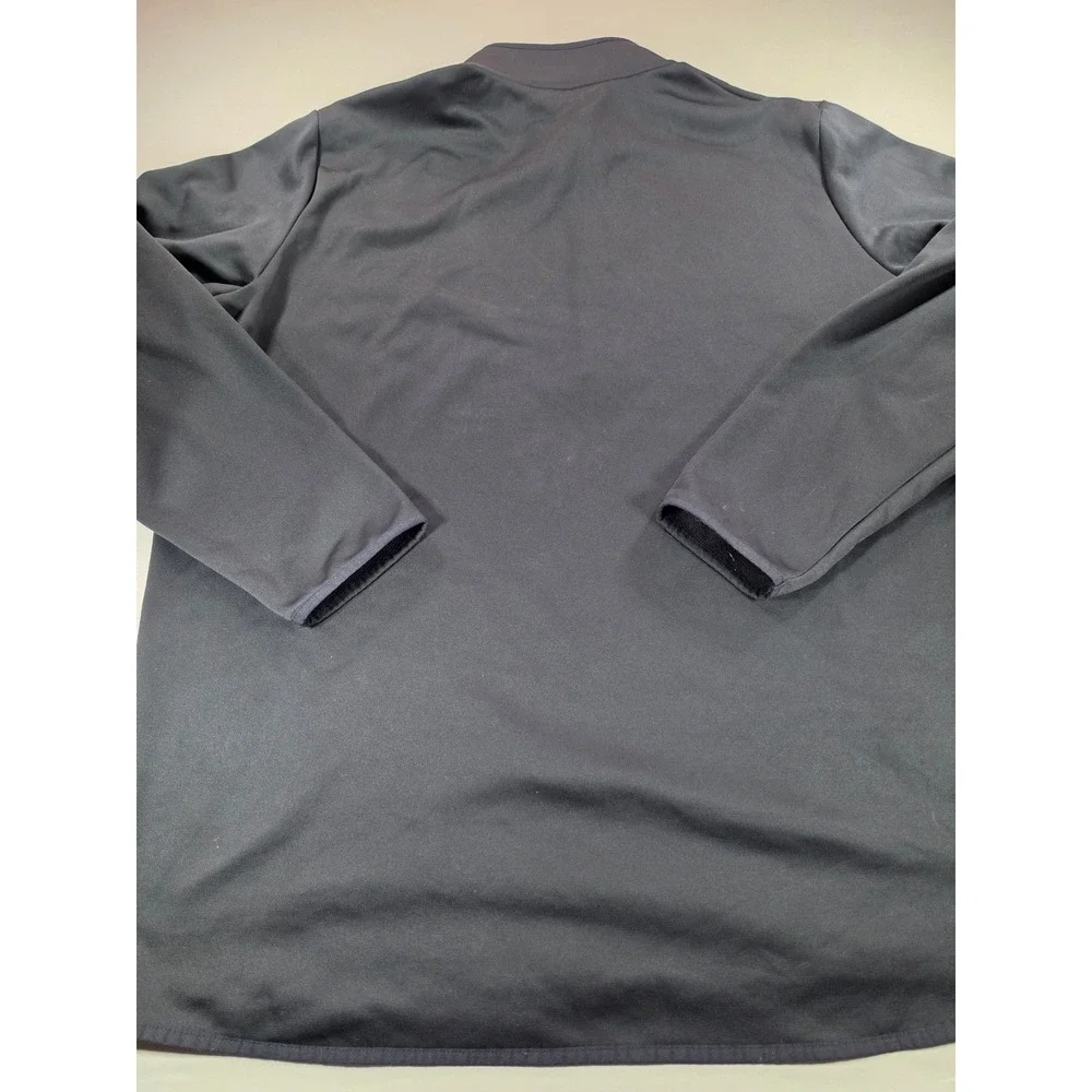 Under Armour Mens 3XLT Black 1/4 Zip Pullover Loose Fit Long Sleeve Mock Neck